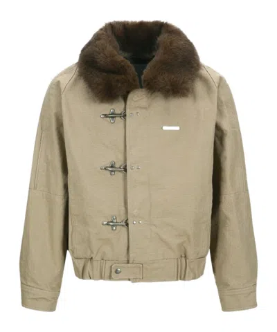 Andersson Bell Ortega Washed Cotton Jacket In Brown