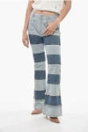Andersson Bell Mahina Blocking Patchwork Jeans In Washed Blue