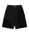 Andersson Bell Patchwork Cargo Shorts In Black