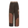 Andersson Bell Patchwork Carpenter Wide-leg Jeans In Multi