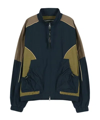 Andersson Bell Patchwork Jacket In Blue