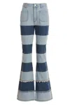 Andersson Bell Mahina Blocking Patchwork Jeans In Blue