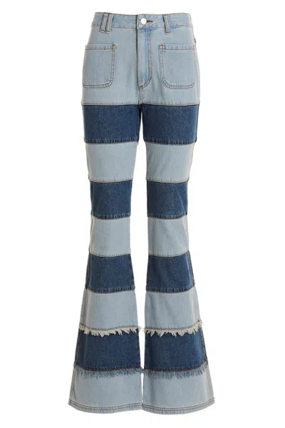 Andersson Bell Patchwork Jeans In Blue