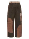 Andersson Bell Patchwork Jeans In Brown