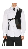 Andersson Bell Patchwork One Arm Vest In White