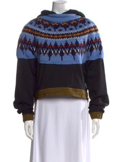 Pre-owned Andersson Bell Patterned Crew Neck Sweater In Blue