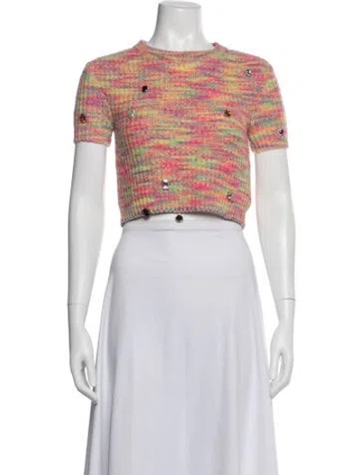 Pre-owned Andersson Bell Patterned Crew Neck Sweater In Multicolor