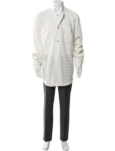 Pre-owned Andersson Bell Patterned Jacket In White