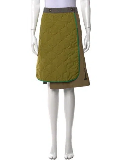 Pre-owned Andersson Bell Patterned Knee-length Skirt In Green