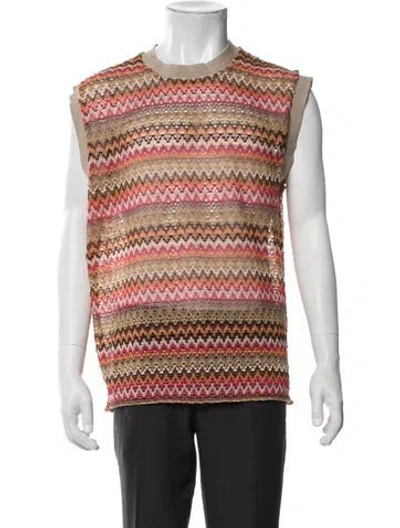 Pre-owned Andersson Bell Patterned Sleeveless Shirt In Brown