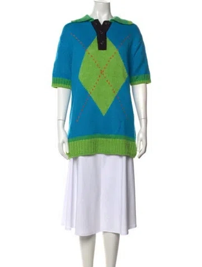 Pre-owned Andersson Bell Patterned Sweater In Blue