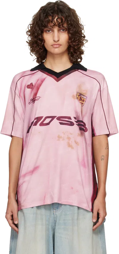 Andersson Bell Pink Printed Football Jersey T-shirt