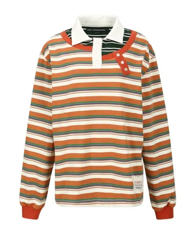 ANDERSSON BELL PIQUÉ INSERTED LONG SLEEVE POLO