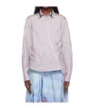 Andersson Bell Pleated And Twisted Shirt In Pattern
