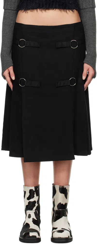 Andersson Bell Pleated Skirt In Black