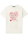 Andersson Bell Off-white Heart Message T-shirt In White