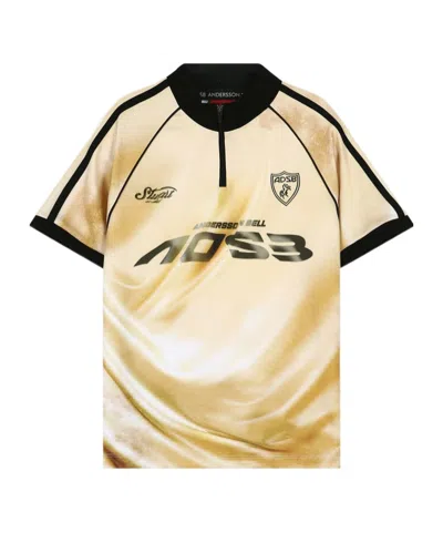 Andersson Bell Printed Football Zipper T-shirt In Multi