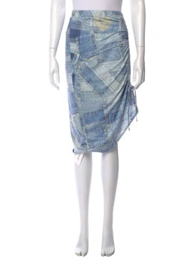Pre-owned Andersson Bell Printed Knee-length Skirt In Blue