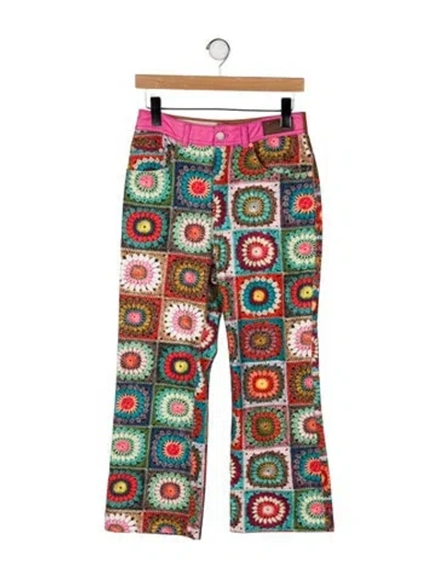 Pre-owned Andersson Bell Printed Wide Leg Pants In Multi