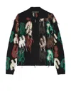 Andersson Bell Rainbow Intarsia Cardigan In Black