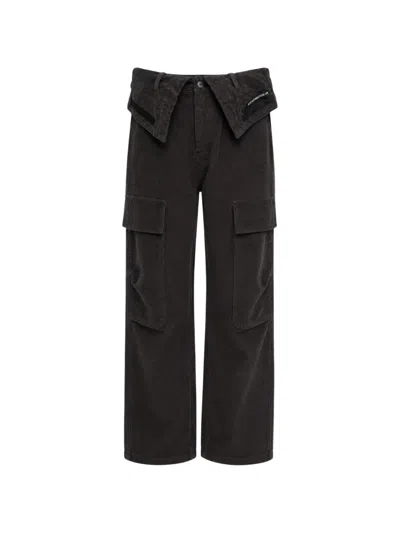 Andersson Bell Raptor Layered Wide-leg Trousers In Black