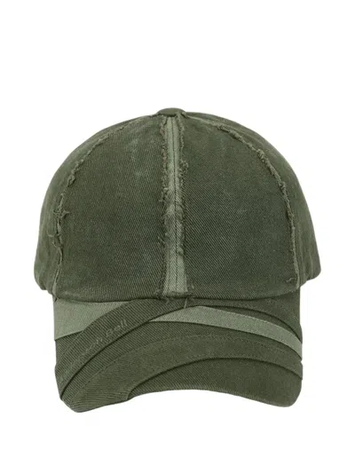 Andersson Bell Raw-cut Layered Cap In Green