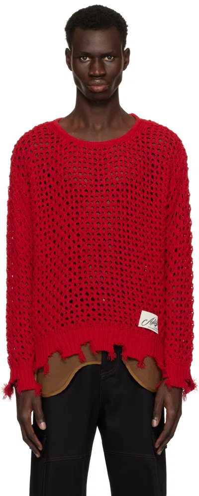 Andersson Bell Red Damaged Sweater