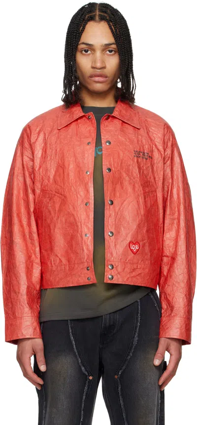Andersson Bell Red Guitarist Printed Tyvek Jacket