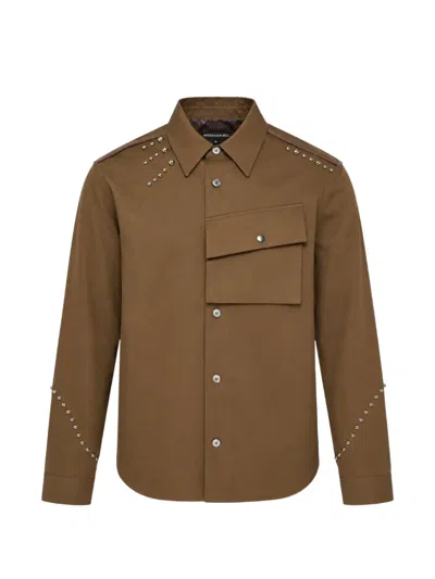 Andersson Bell Roghen Studded Shirt In Brown