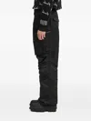 Andersson Bell Ruched Cargo Trousers In Black