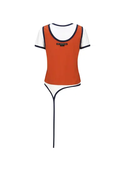 Andersson Bell Sevigny Layered T-shirt In Orange