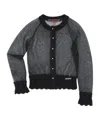 Andersson Bell Sheer Knit Cardigan In Black