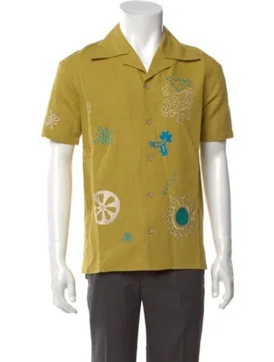 Pre-owned Andersson Bell Short Sleeve Shirt W/ Tags In Yellow