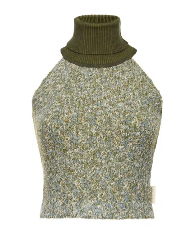 Andersson Bell Sleeveless Knit Top In Green