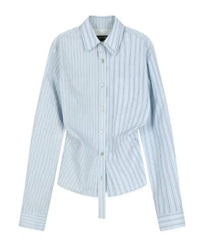 Andersson Bell Split-stripe Contour Shirt In Blue