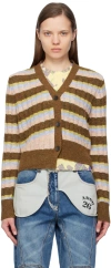 Andersson Bell Ssense Exclusive Khaki Kelly Cardigan In Khaki