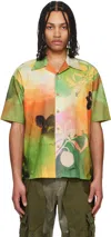 Andersson Bell Ssense Exclusive Multicolor Rhino Tie Dye Print Shirt In Multi Multi