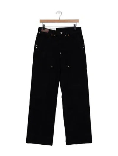 Pre-owned Andersson Bell Straight-leg Jeans In Black