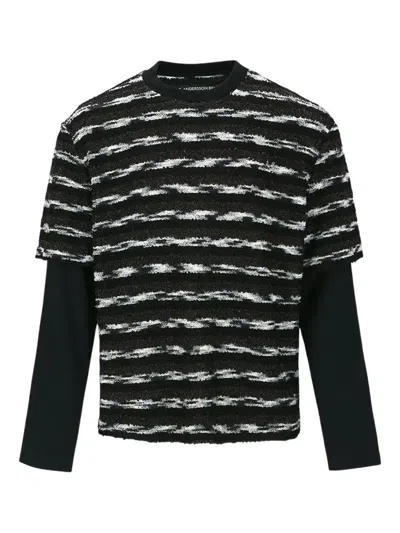 ANDERSSON BELL STRIPE LAYERED SWEATER