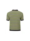 Andersson Bell Stripe Polo Sweater In Multi