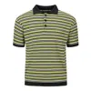 Andersson Bell Stripe Polo Sweater In Multi