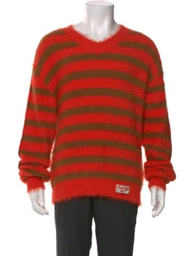 Pre-owned Andersson Bell Striped Crew Neck Pullover In Red