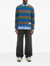 Andersson Bell Striped Frayed-hem Jumper In Multi