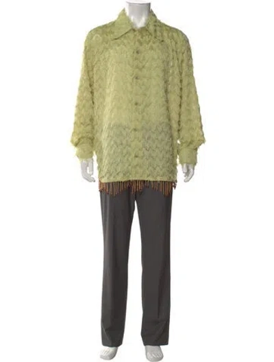 Pre-owned Andersson Bell Striped Long Sleeve Shirt In Green