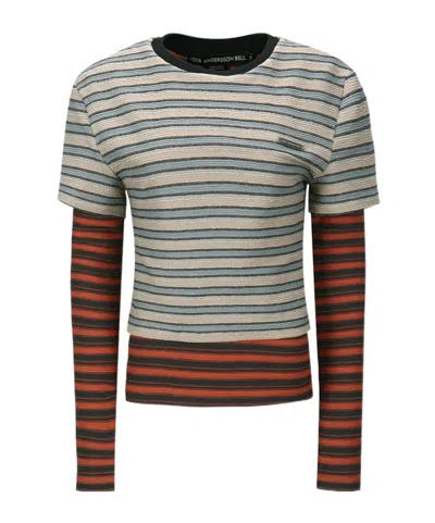 Andersson Bell Striped Long-sleeved T-shirt In Multi