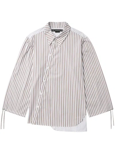 Andersson Bell Striped Shirt In Brown Stripe