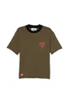 Andersson Bell Striped T-shirt In Brown