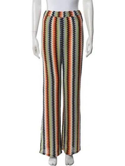 Pre-owned Andersson Bell Striped Wide Leg Pants In Multi