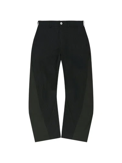 Andersson Bell Stripe-pattern Trousers In Black