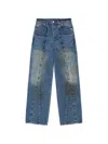 Andersson Bell Studded-detail Jeans In Blue